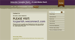 Desktop Screenshot of iccparish.org