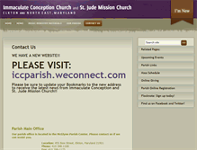Tablet Screenshot of iccparish.org